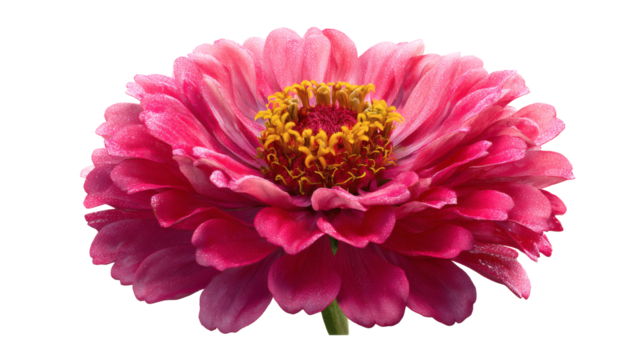 Zinnia flower isolated on a white background. - Powered by Adobe