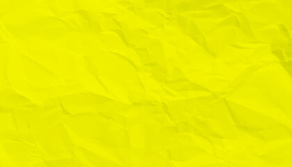 crumpled paper background. yellow paper texture. bright vibrant colorful paper texture