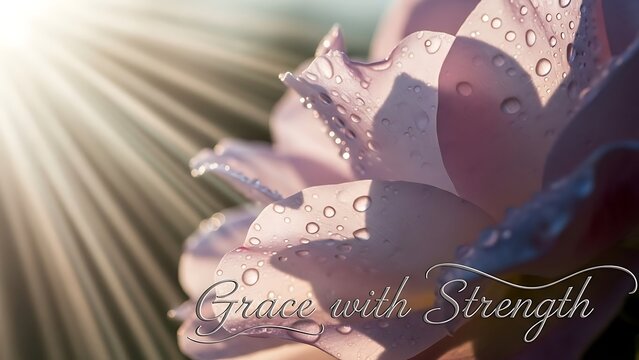 Celebrate International Women's Day with the Beauty and Resilience of a Delicate Flower - Powered by Adobe