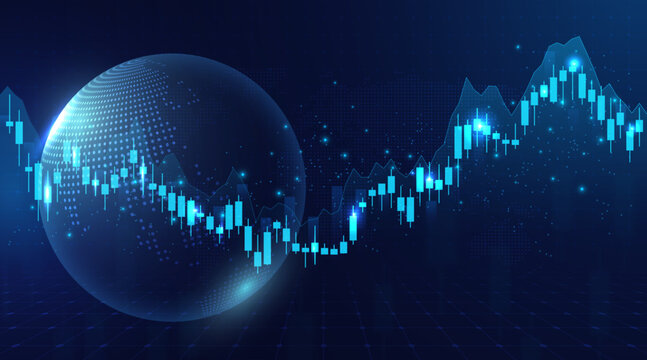 Financial Candlestick Chart with Stock Market Data