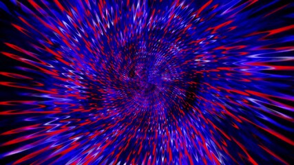 Abstract blue and black psychedelic spiral vortex with wavy radial lines background - Powered by Adobe