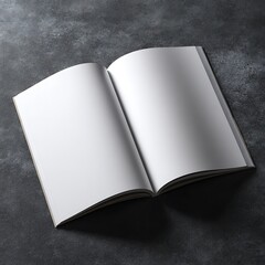 blank book on a table