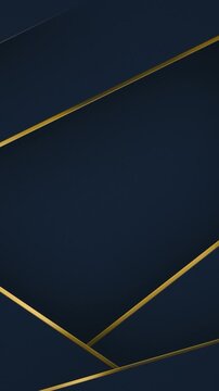 Dark blue background with intersecting golden geometric lines