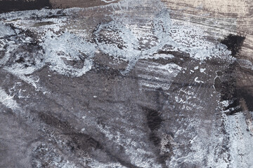 Hand Painted Monochrome Abstract Textured Paper Background