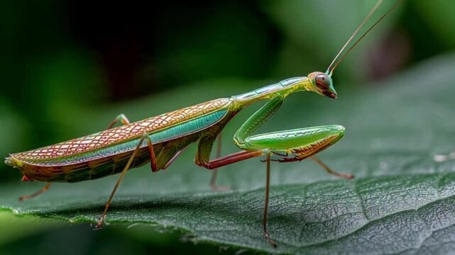 green praying mantis