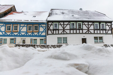 Winterbilder aus G&uuml;ntersberge im Harz Selketal