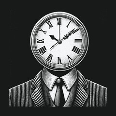 The Timeless Executive: A Conceptual Illustration of Time Management.