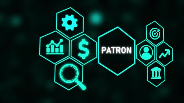 Patron and leader concept. Business, Technology, Internet and network concept.