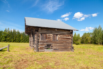 Old Wooden House in Rural Area
