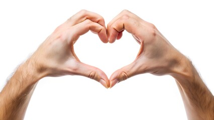 hands forming heart shape