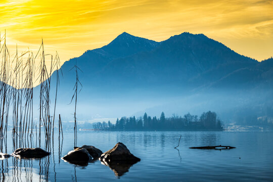 famous lake schliersee - bavaria