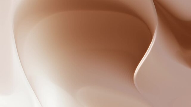 Smooth Creamy Liquid Flowing Waves Gentle Fluid Motion Abstract Background Subtle Pastel Swirls