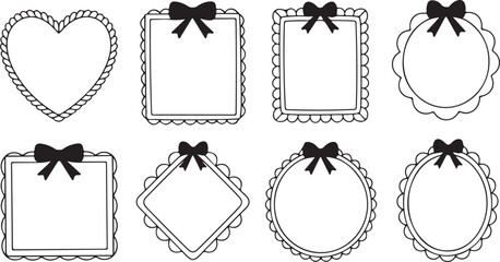 Decorative Scalloped Border Frame Collection