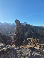 Zakopane - Polska - widok na Tatry z drogi na górę Nosal w zimę w piękny słoneczny dzień © Konrad