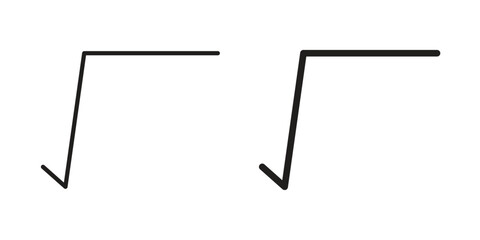 Square root icons logo design, Pictogram Icons