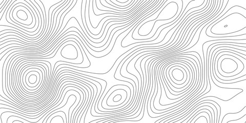Topographic World Map with Wavy Relief Lines on White vector illustration Background.  © Wahid photos
