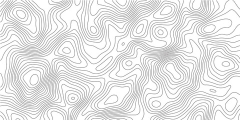 Topographic World Map with Wavy Relief Lines on White vector illustration Background.  © Wahid photos