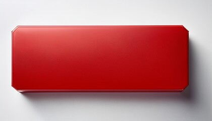 red rectangle with a soft shadow on a white background