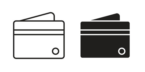 Wallet icons logo design, Pictogram Icons