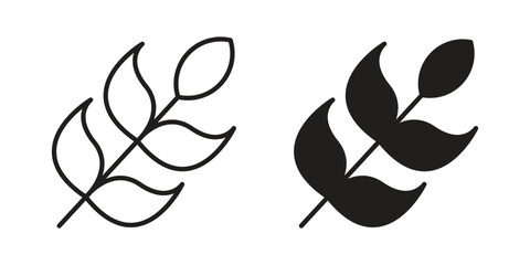 Wheat icons logo design, Pictogram Icons