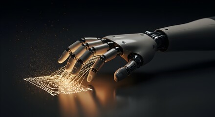 Robotic Hand Interacting with Circuit Board