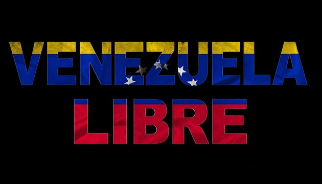 venezuela, vnzl, libre, libertad, bandera venezolana, patriotismo, identidad, protesta, esperanza, naci&oacute;n, soberan&iacute;a, colores nacionales, amarillo, azul, rojo, estrellas, tipograf&iacute;a 3d, texto realista