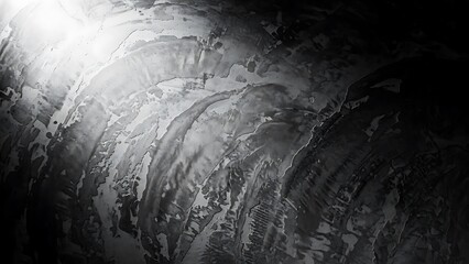 Black and White Abstract Wave Pattern.