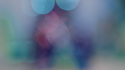 Blurred colorful background with soft bokeh lights, ideal for abstract, dreamy or artistic design backdrops and texture use.
