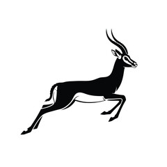 Obraz premium An illustration of a leaping antelope in a dynamic pose showcasing its agility and speed