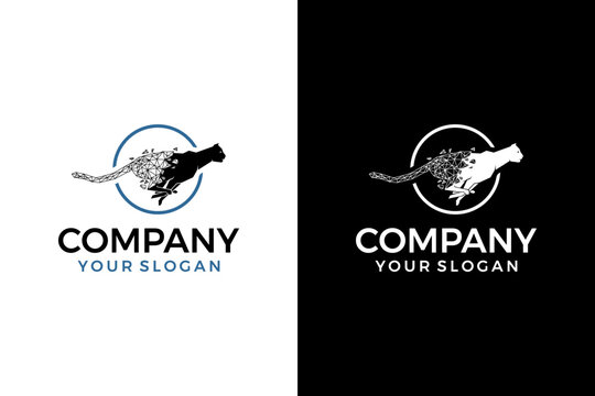 cheetah running tech logo