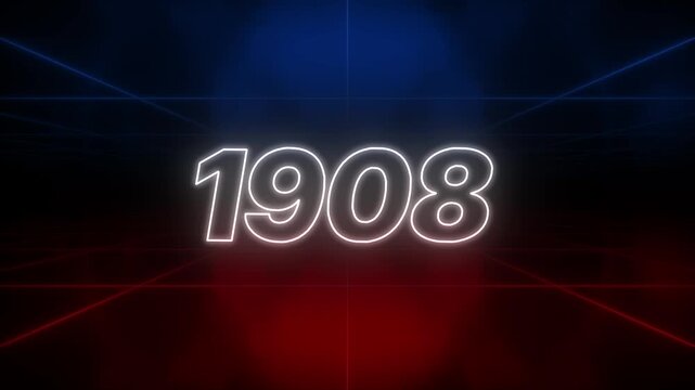 1908 Text Retro Style