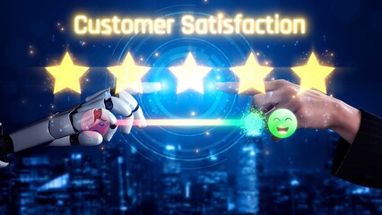 AI analyzes customer satisfaction by evaluating feedback, detecting sentiment, scoring reviews, and...