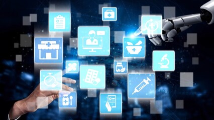 Online pharmacy icons showing medicine, healthcare, prescription and medical services with digital pharmacy, online drugstore, telemedicine and modern pharmaceutical solutions. Funnel