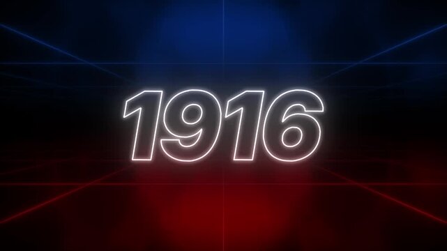 1916 Text Retro Style