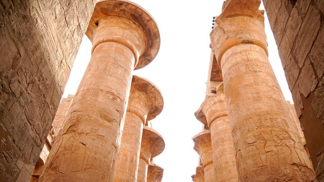 egyptian obelisk in luxor egypt