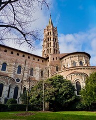 Fototapeta premium Basilica of Saint-Sernin in Toulouse