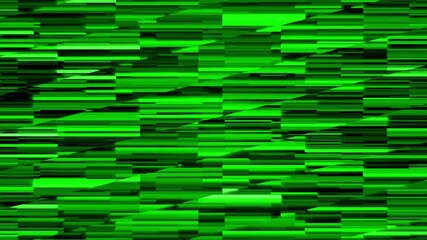 Abstract green and black horizontal digital blocks pattern with glitch effect motion loop - Powered by Adobe
