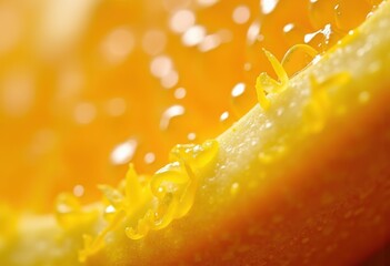 Zesty Citrus Rind Texture Close-Up Peel Fresh Flavor Fruit Burst