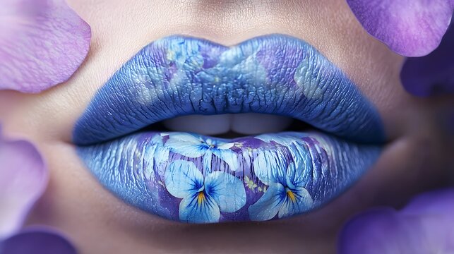 Abstract beauty makeup lips high resolution picture