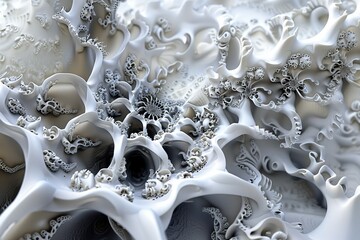 Detailed Surface Structure Featuring Organic Forms and Intricate Patterns with Abstract Textures