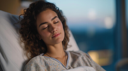 A hospital ICU using circadian lighting systems that shift color temperature throughout the day to support patient recovery and sleep regulation. cinematic color correction, natural uneven lighting