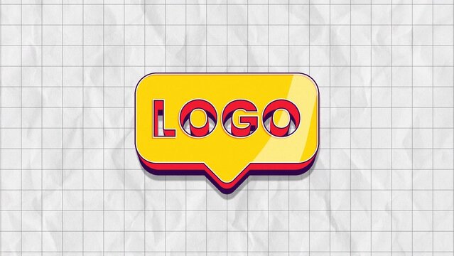 Back To School Modern Trendy Paper Texture Logo Reveal