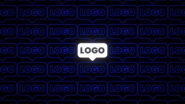 Duplicated Logo Outline Kinetic Typography Modern Animation
