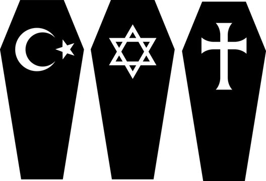 Coffins with Religious symbols