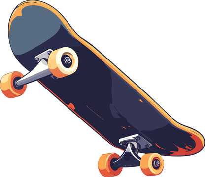 Skateboard Performing a Clean Flip Trick with Smooth Motion and Minimal Urban Action Style