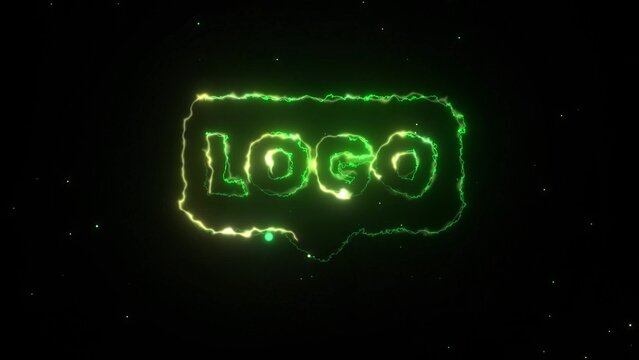 New Style Green Charged Electric Powerful Logo Reveal