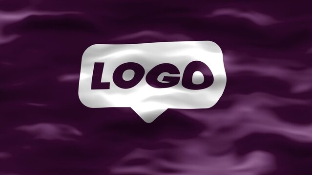 Silk Cloth Windy Texture Icon Wave Logo Reveal