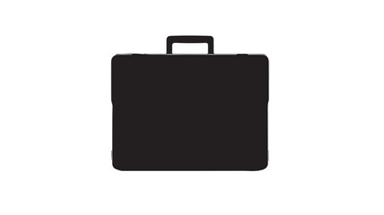 Black Briefcase Isolated on White Background