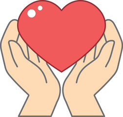 包み込むハート
