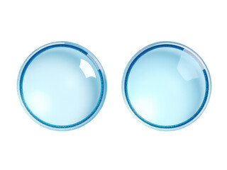 A pair of magnifying glasses stacked on top of each other, ideal for scientific or detective themes